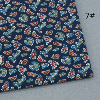 Ткань с принтом Пейсли в этническом стиле 100% хлопок поплин ткань для рубашек