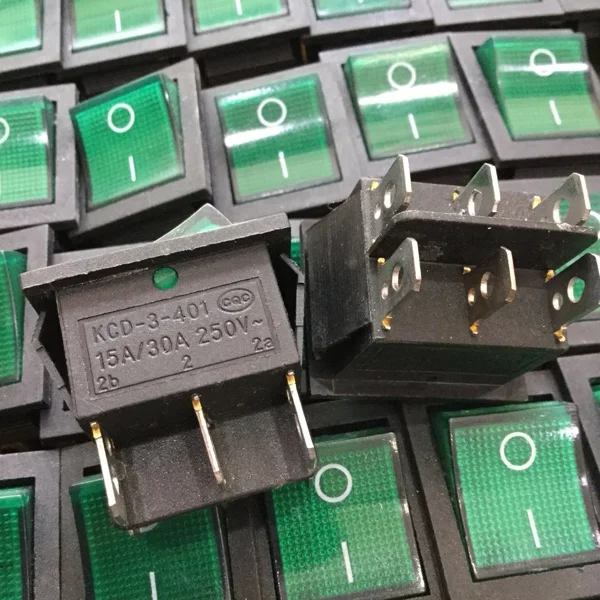 

Оригинальный новый 100% KCD-3-401 кулисный переключатель 6-контактный 2 передачи 15A 30A сильноточный Электрический нагрев переключатель для завист...