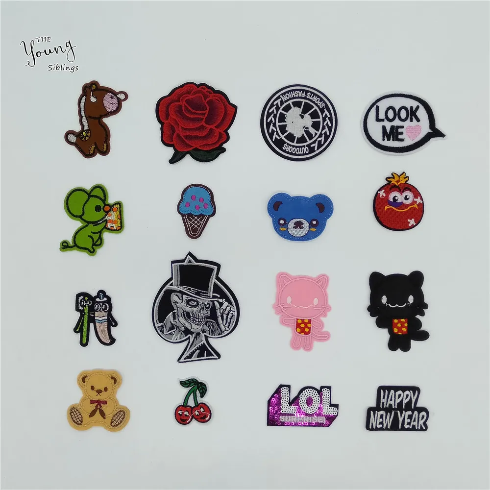 Мультяшный патч для одежды вышивка термоклейкая аппликация шитья аксессуары