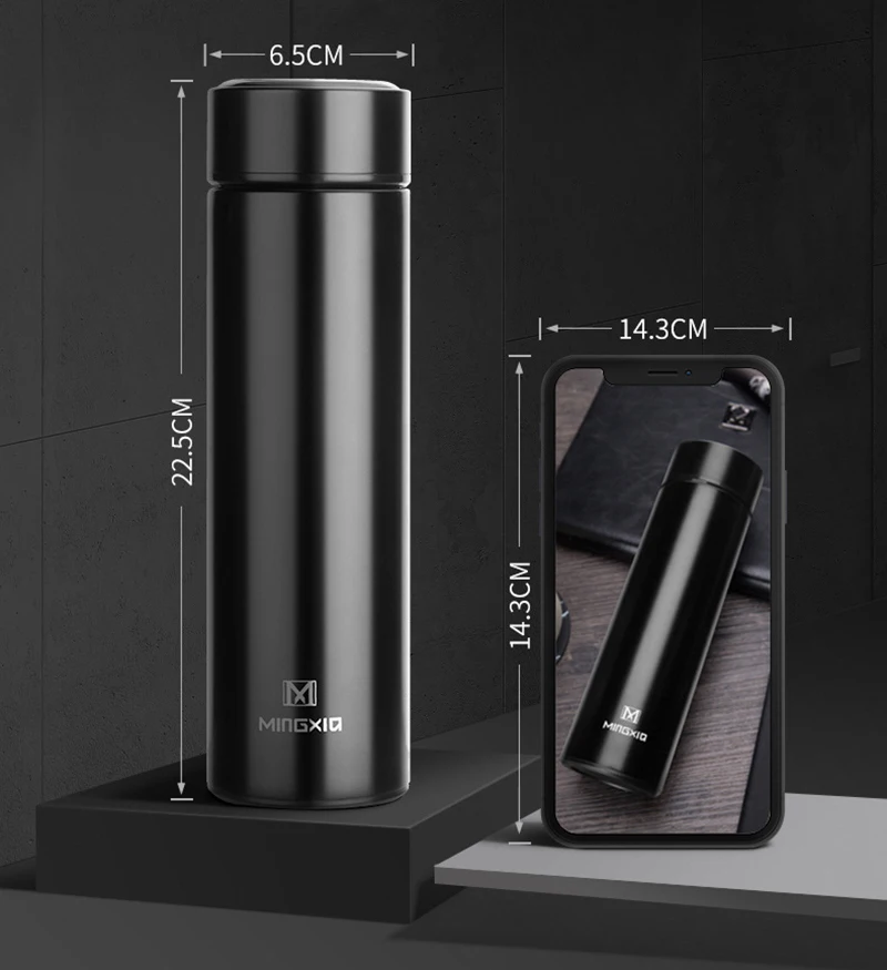 JOUDOO Vacuum Insulation Cup Water Bottle 500ML Stainless Steel Thermos-Cup 35