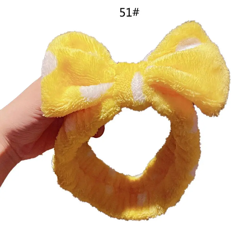 Повязка на голову из тонкого хлопка + резинка в полоску и пятнышки для мытья лица