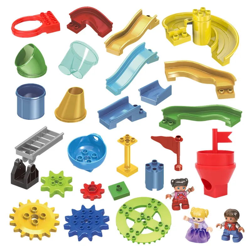 Большая гоночная трасса лабиринт шарики детали для конструктора специальная