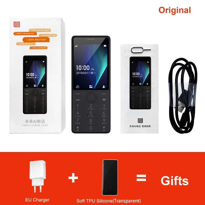 Qin 1S+ VoLTE 4G Network Wifi 8G+1G 2.8 Inch 1480mAH Bluetooth 4.2 Infrared Remote Control GPS Dual SIM Card Phone QIN 1 PLUS