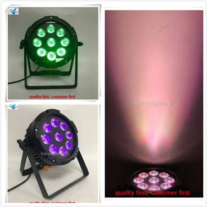 24 шт./лот батарея беспроводной светодиодный 9x12 Вт rgbwa uv 6 в 1 Wifi par led