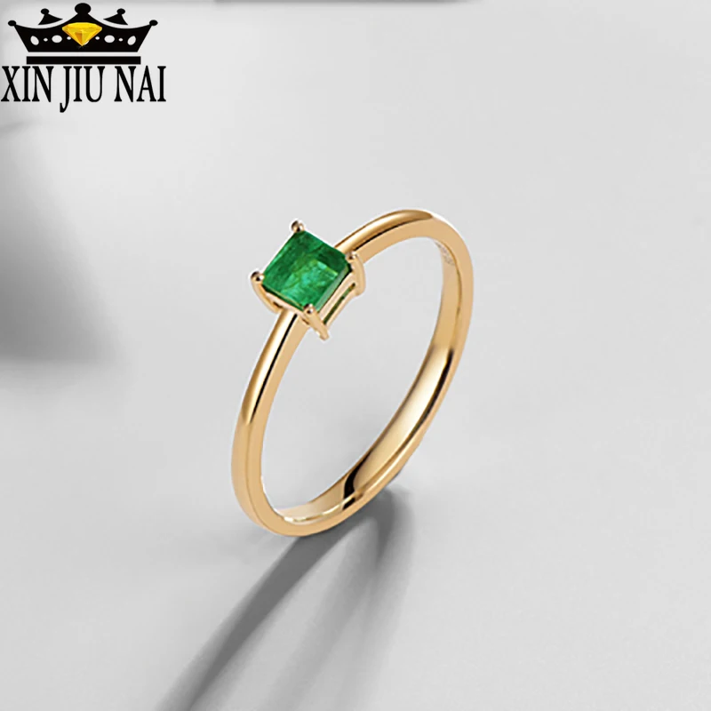 Женское кольцо с инкрустированным камнем модное дизайнерское зеленым роскошное