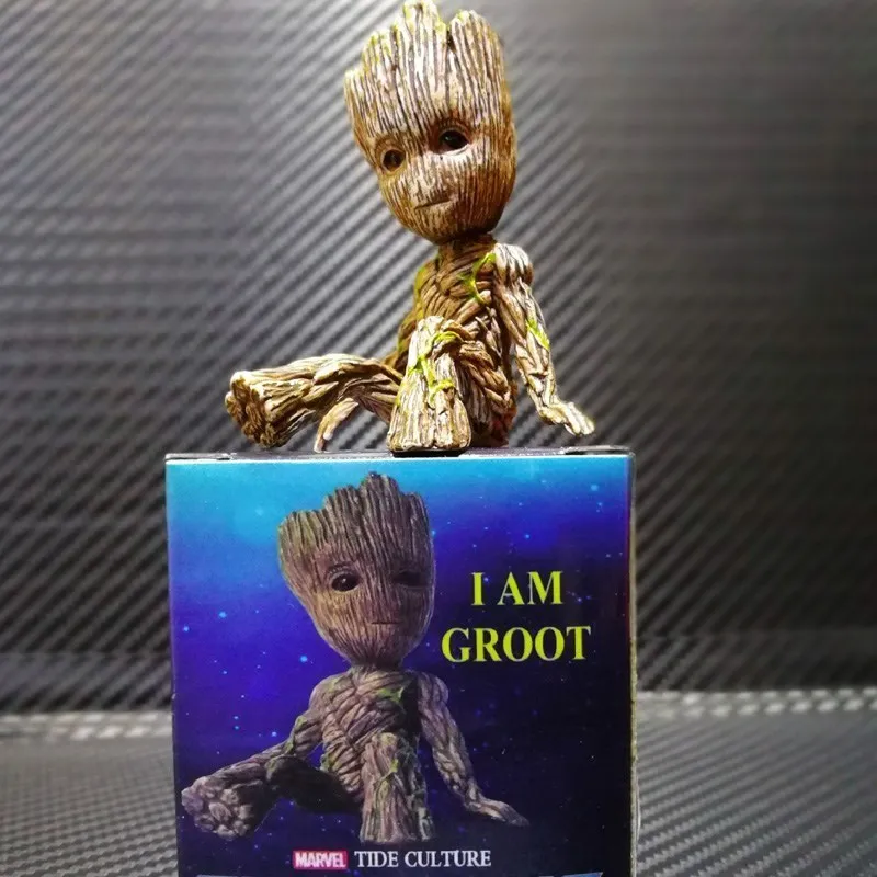 

1 Pcs Flower Pot Tree Man Bird Nest Tree Man Groot Doll Hand-made Villain Decoration Desktop Ornaments Pen Holder Planter Pot