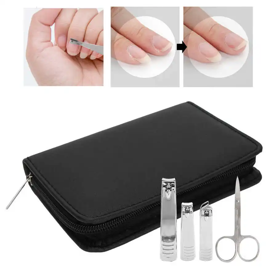 

20pcs Nail Clipper Stainless Steel Eyebrow Scissors Dead Skin Pusher Pedicure Knife Set Acrylic Nail Kit Manicure Accessory