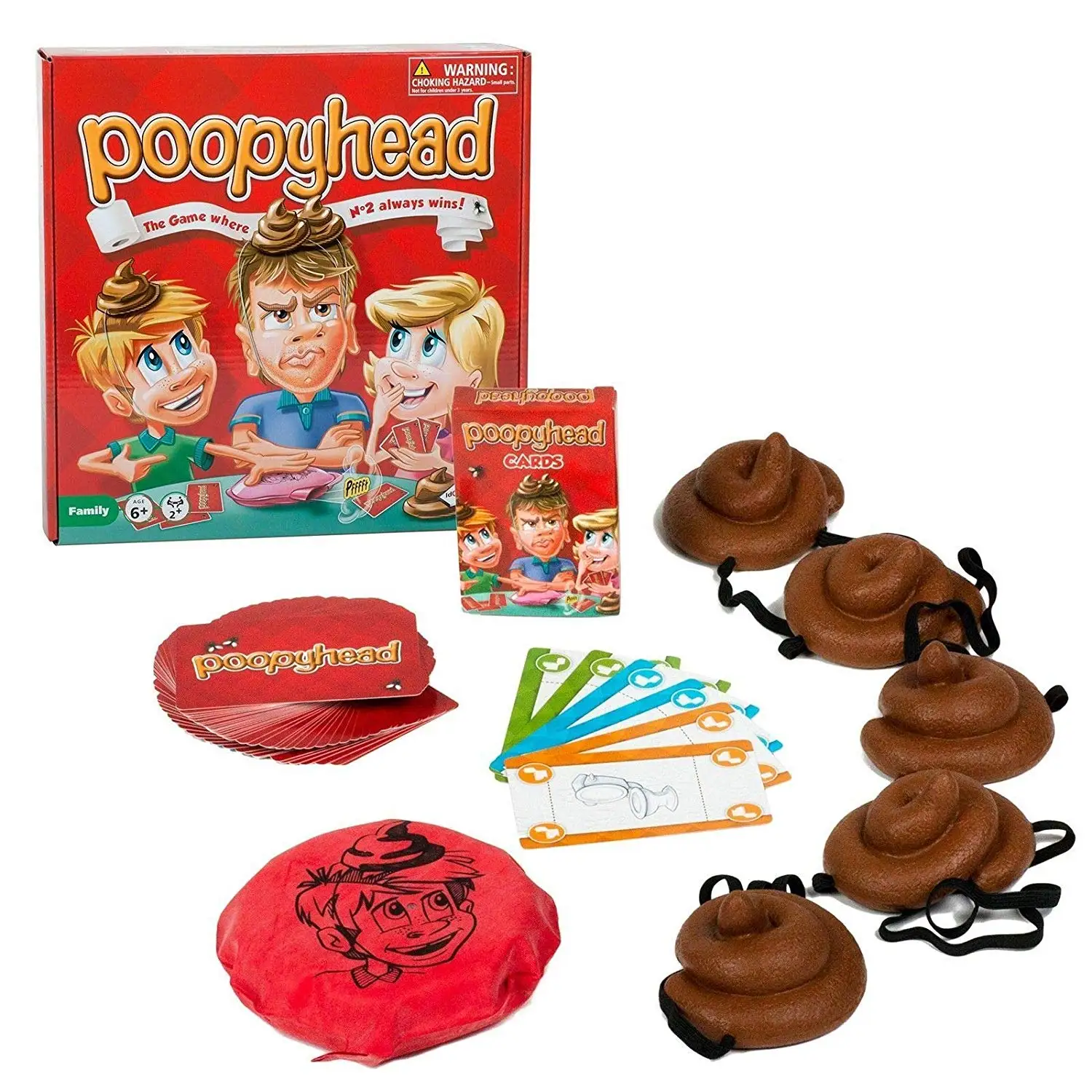 Poopyhead игрушка игра где No 2 всегда выиграет! Настольные игры Карточная для