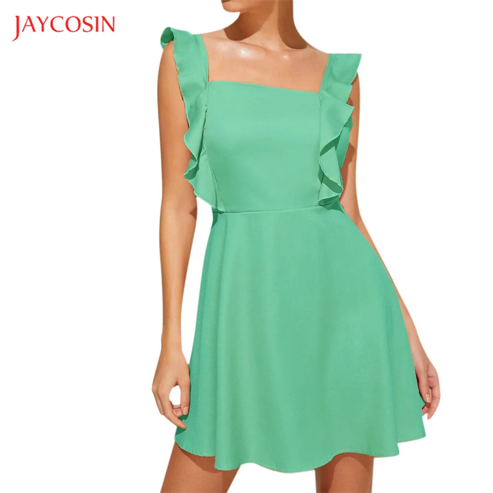 Jaycosin одежда женская сексуальная открытая спина летнее платье Vestidos леди девушки