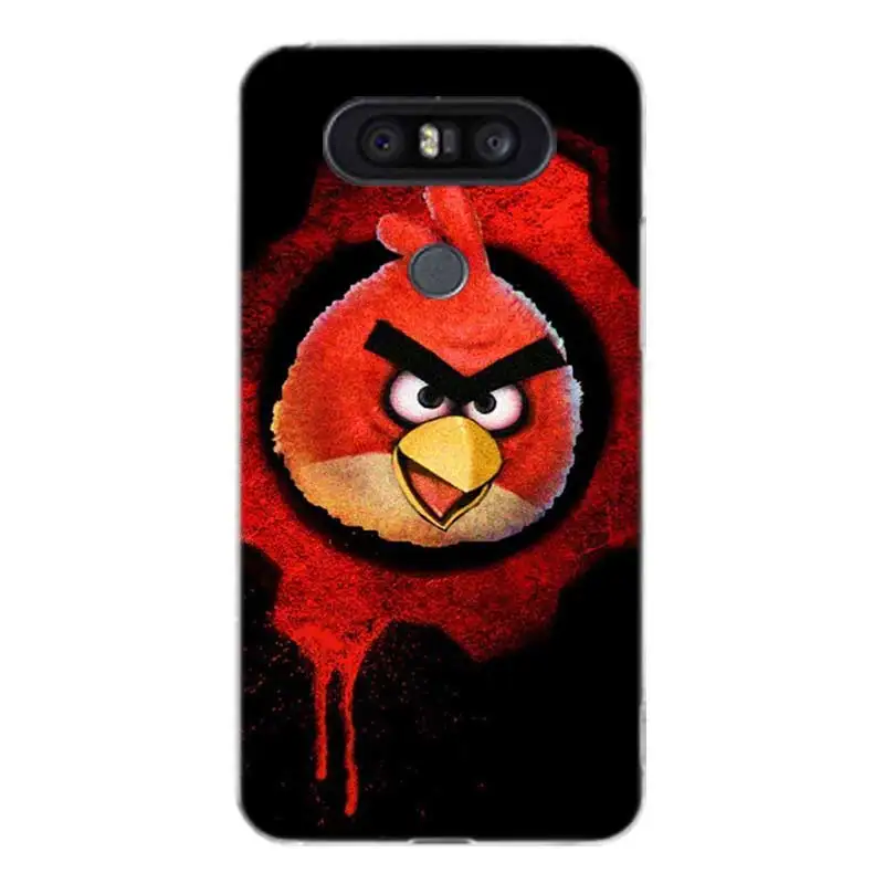 Животный принт Angry Bird окрашенная Мода Высокое качество мягкий чехол силиконовый