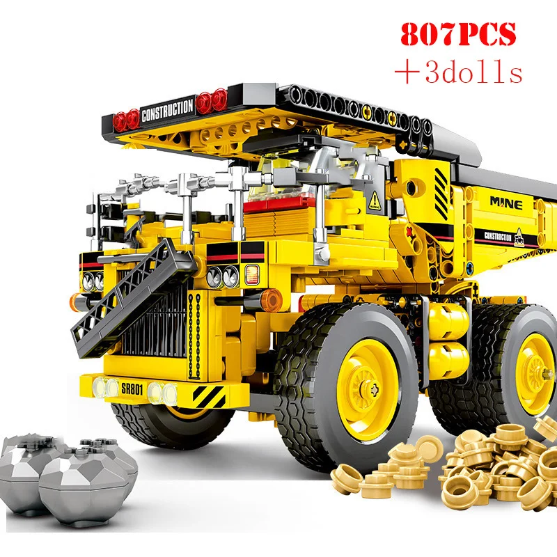 Technic Engineering грузовик экскаватор бульдозер трактор кран строительные блоки