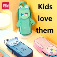 cartoon monster pencil bag oxford cloth pen punch double layers arms can move add fun to your study kids love home school 67098