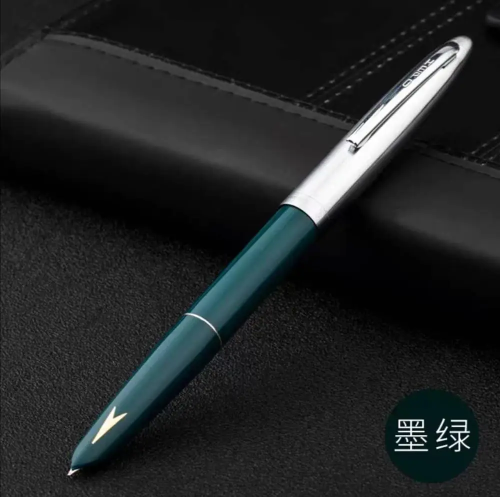 

Early HERO Pens 329-2 Fountain Pen Arrow Embed Vintage Ink Pen Fine Nib Green Color Stationery Office school supplies Writing
