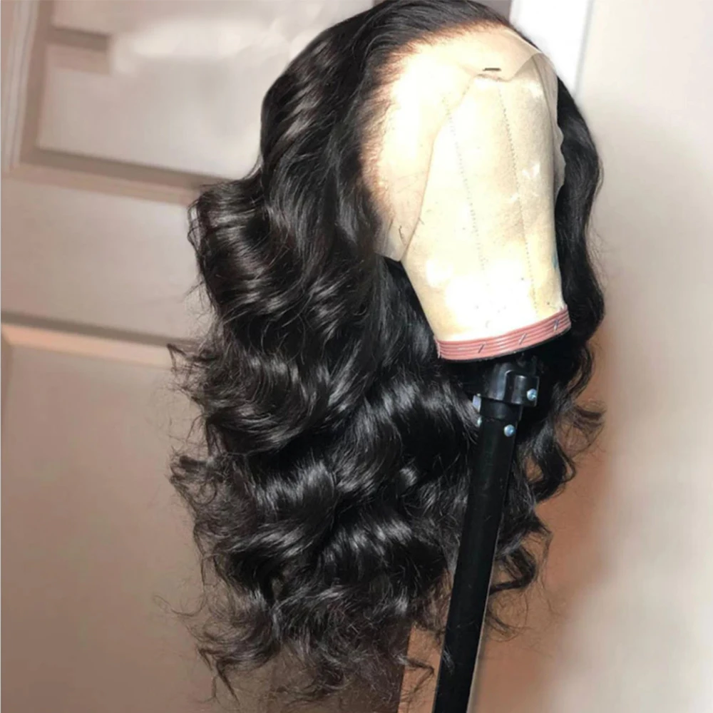 Парик фронтальный на сетке 13x6 Свободный парик с глубокой волной для женщин