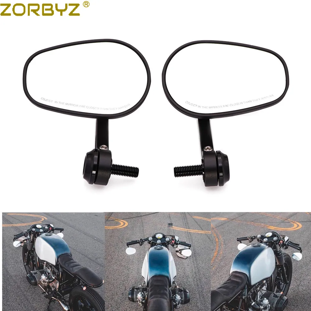 ZORBYZ мотоцикл черный CNC Руль конец овальное боковое зеркало с M12 болт для BMW R nineT HP4