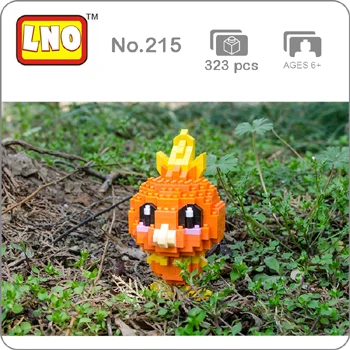SC Pocket Monster Butterfree sudowooodo Froakie Growlithe Raichu Mudkip животное DIY мини-строительство алмаз маленькие блоки кирпичная игрушка - Цвет: Torchic