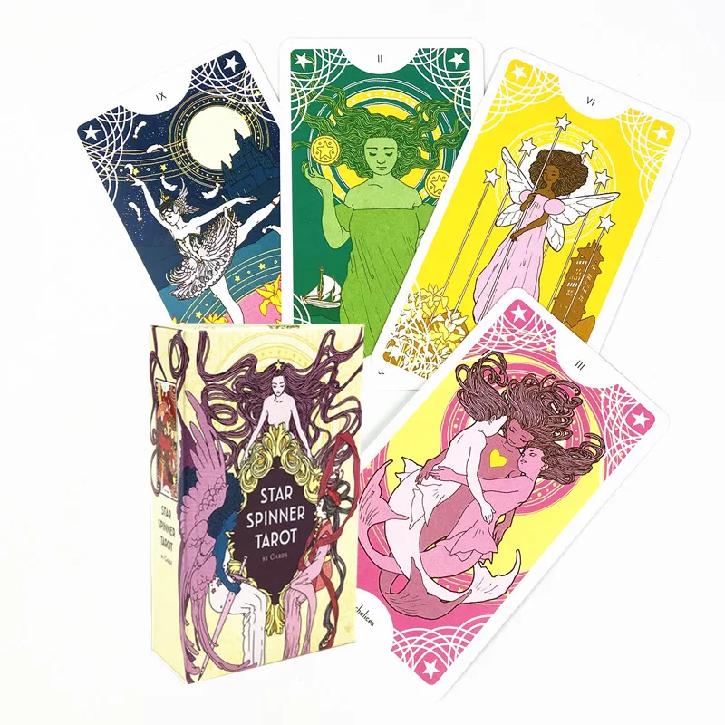 Настольная версия Спиннер в форме звезды Tarot английская карточка оракла Веселая