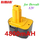 Аккумулятор для инструмента Dewalt DE9074, DC9071, DE9037, DE9071, DE9075, DW9071, DW9072, DW9074, DC727, DC756, DC980, DC981, DW0, 12 В, 4800 мА  ч