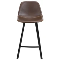 %e3%80%90usa ready stock%e3%80%91fch 2pcs wrought iron bar stool with curved feet medium height 463691cm dark brown n101