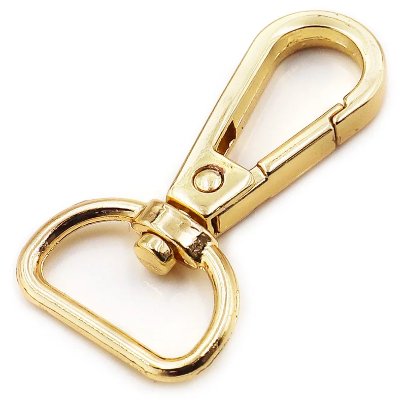 6pcs Metal Swivel Eye Snap Hook Trigger Clasps Clips for Leather Craft Bag Strap Belt Webbing Keychain Hooks | Дом и сад