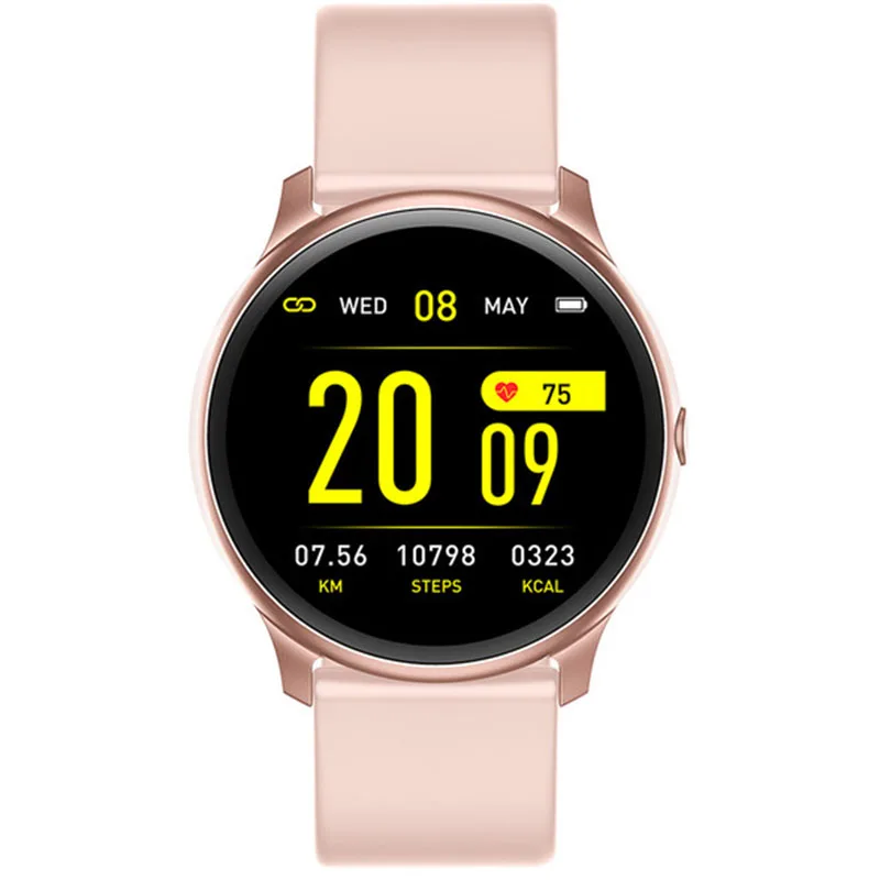 Смарт часы с пульсометром водонепроницаемые IP68 для IOS и Android|Смарт-браслеты| |