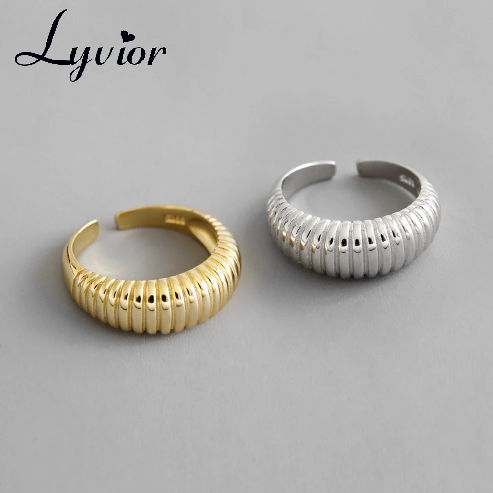 Lyvior Simple Multi-loop Winding Spring Female Adjustable Engagement Silver Ring 925 for Woman Jewelry | Украшения и аксессуары