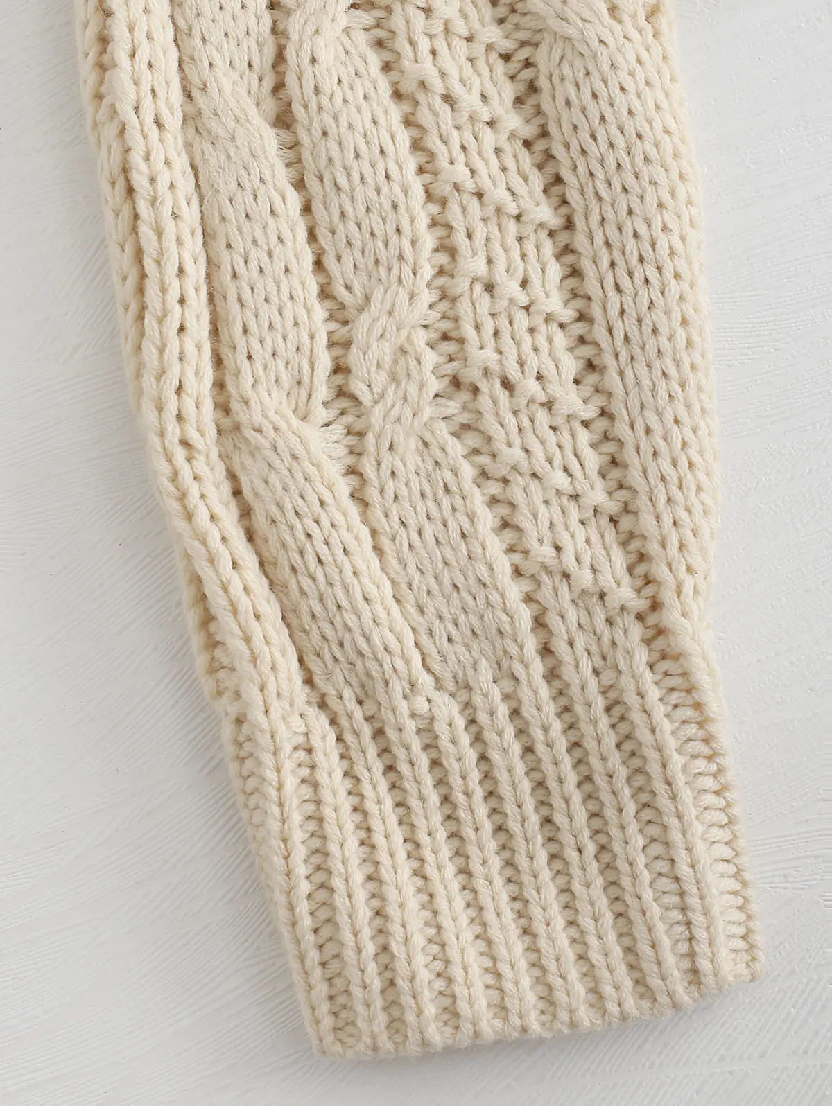 ZAFUL Sweaters Off The Shoulder Chunky Cable Knit Sweater Jumper Knitted Long Sleeve Pullovers Tops Crop Streetwear Fall | Женская