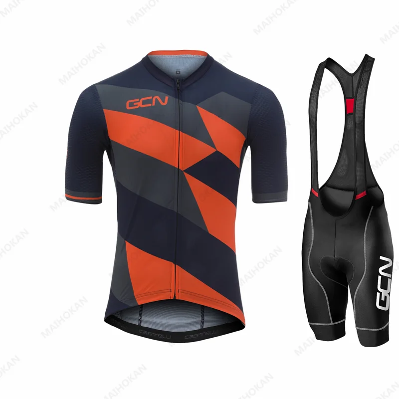 

2021 GCN команда Велоспорт Джерси комплект Мужская одежда для велоспорта летний дорожный велосипед костюм велосипед нагрудники шорты MTB Одежд...