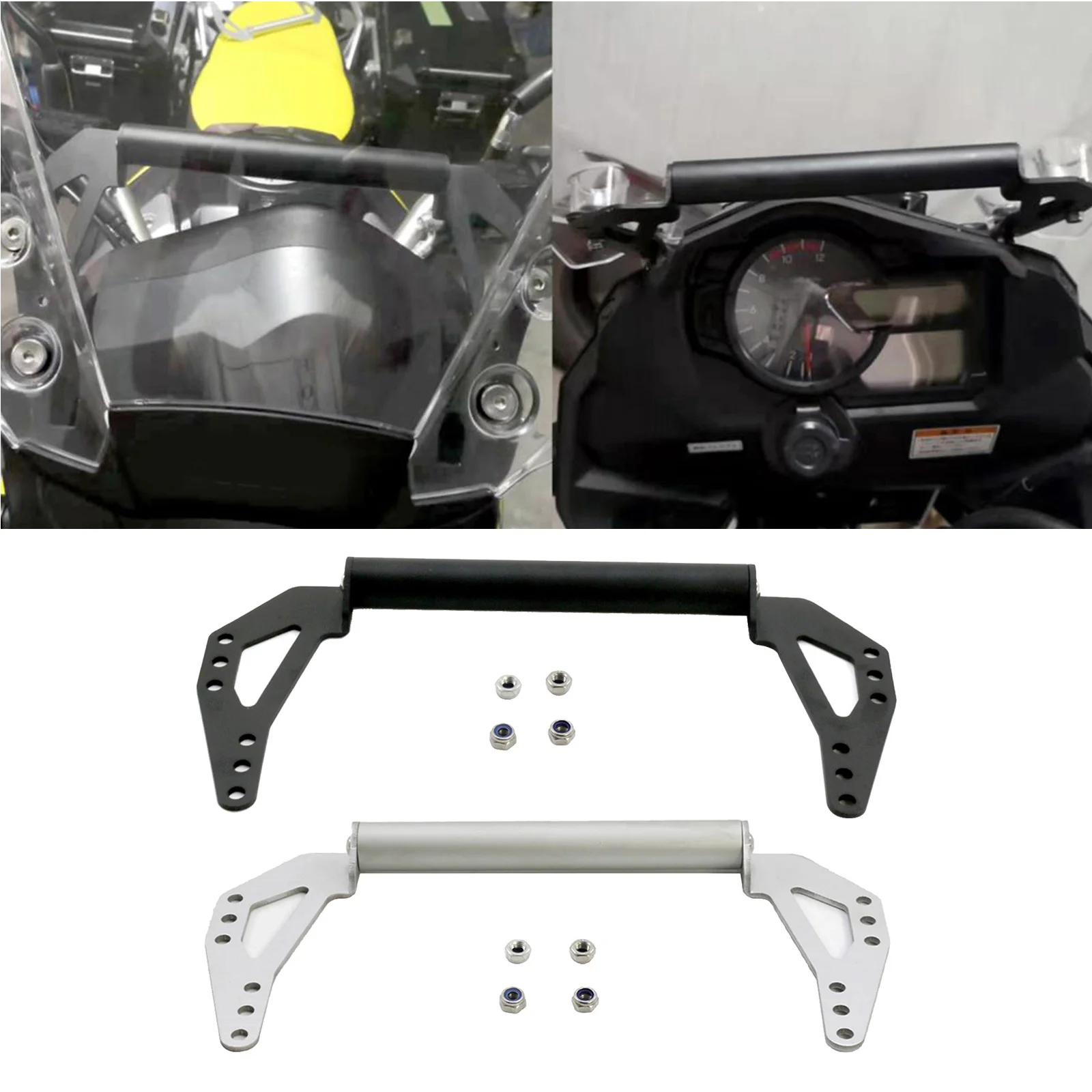 mobile phone navigation bracket support stand aluminum fit for suzuki dl1000 2015 2019 spare parts easy install durable premium free global shipping