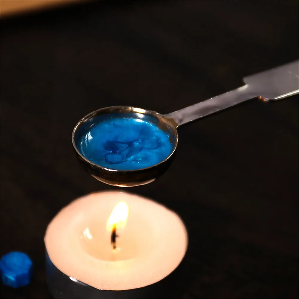 

Retro Sealing Wax Furnace Stove Pot Wood Handle Sealing Wax Spoon for Wax Sealing Decorative Wax Stamp Craft kawaii Gift