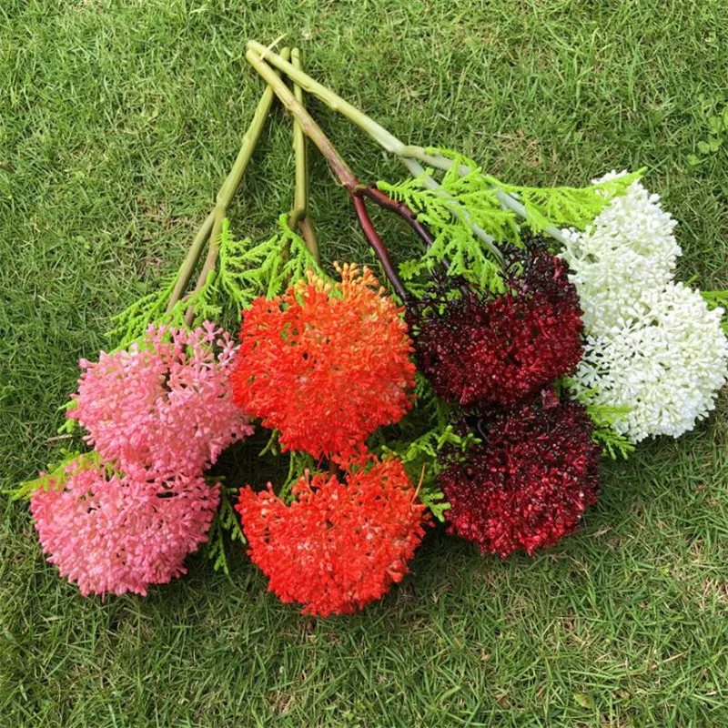 Искусственные короткие гортензии из пластика длина 14 96 дюйма|Искусственные и