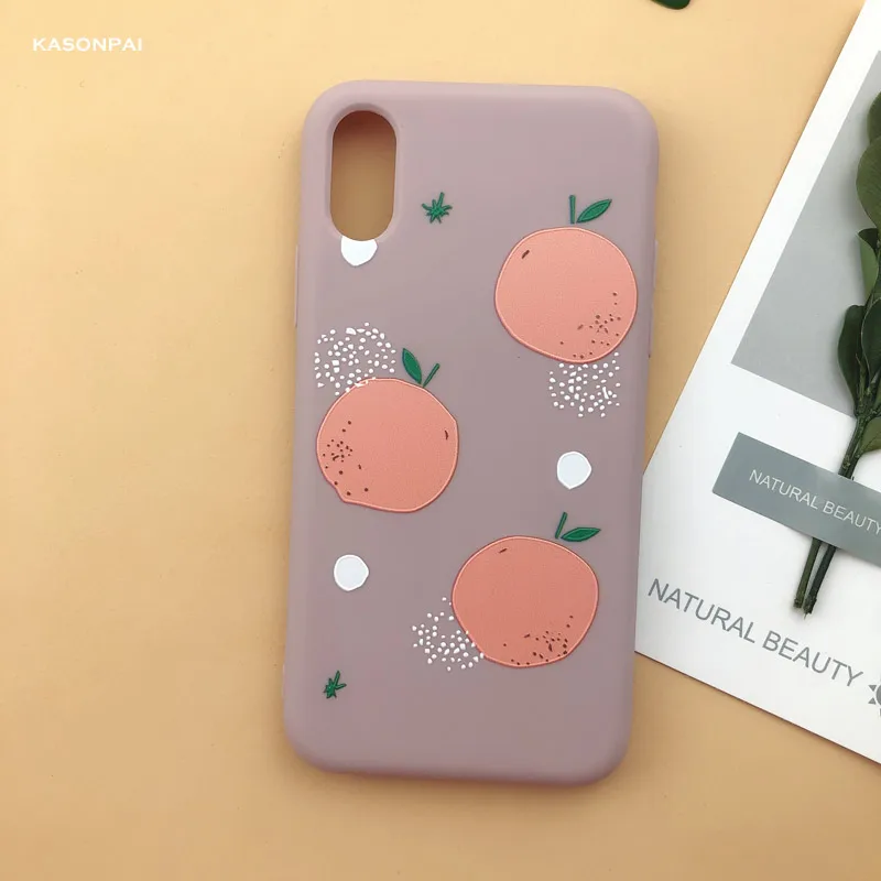 style1 Модный мягкий ТПУ чехол для телефона с изображением персика, авокадо, фруктов для iPhone X, XS, Max, XR, 7, 8, 6, 6S Plus, 11 Pro, милый мультяшный чехол с изображением динозавра - Цвет: style1