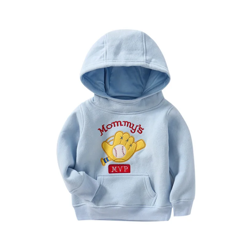 Детские толстовки с вышивкой мультяшным рисунком на весну осень и зиму для