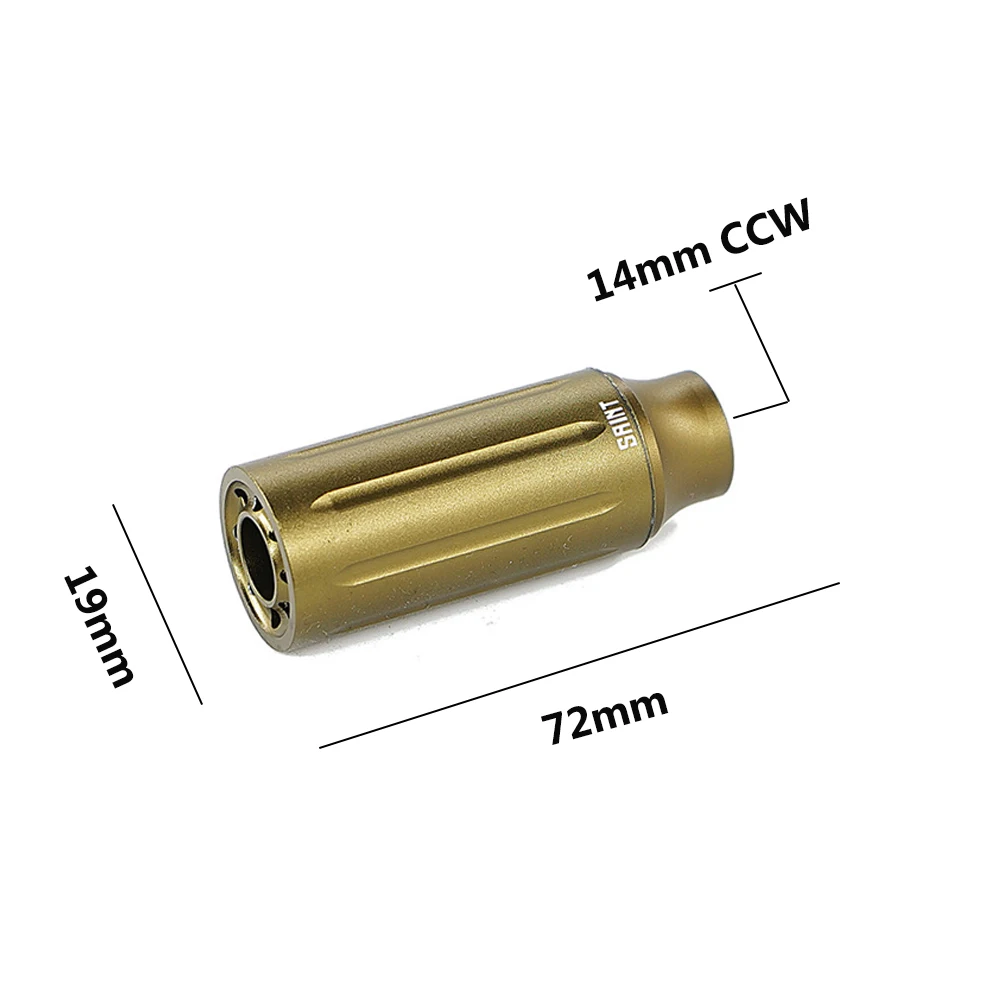 Тактический 14 мм CW/CCW баррель обратного потока гель Blaster адаптер сплав бластерный