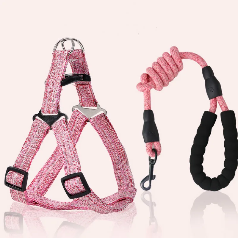 Поводок из полиэстера для собак воздухопроницаемая регулируемая ручка