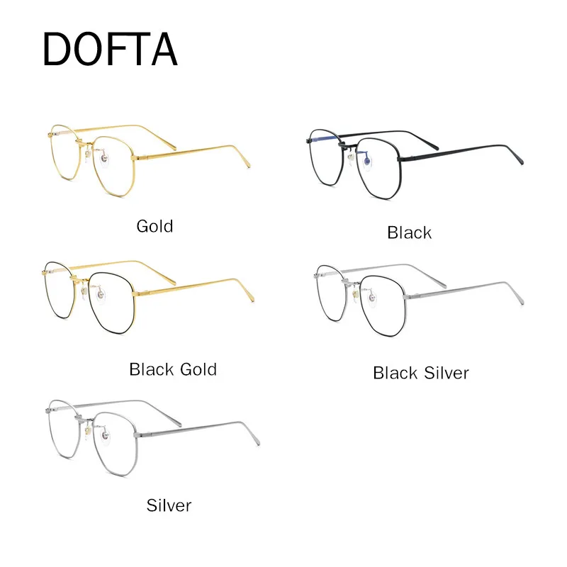Оправа для очков DOFTA из чистого титана мужчин оправа по рецепту близорукости