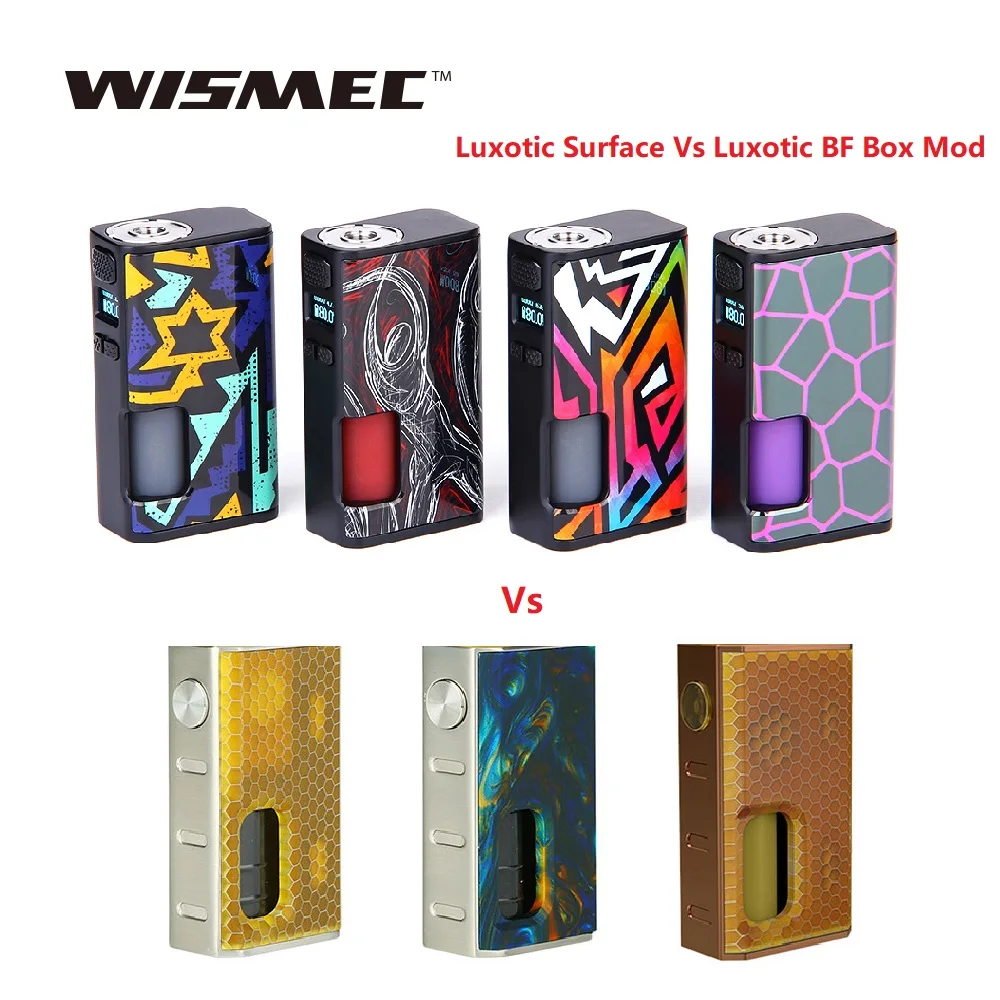 Wismec Роскошная поверхность 80 Вт TC коробка мод с 6 5 мл бутылка подходит для Кестрел