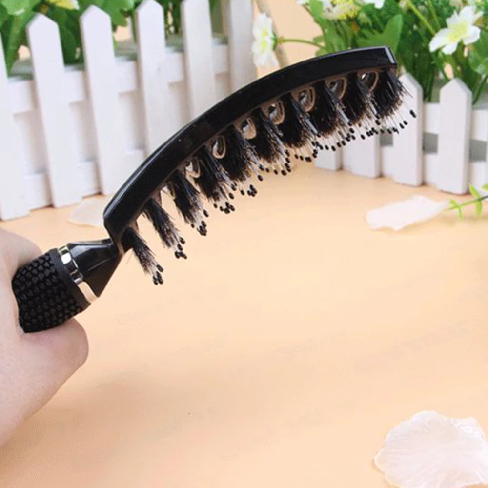 1 шт. гребень для волос большой изогнутой формы макияжа свиньи волосы массажный