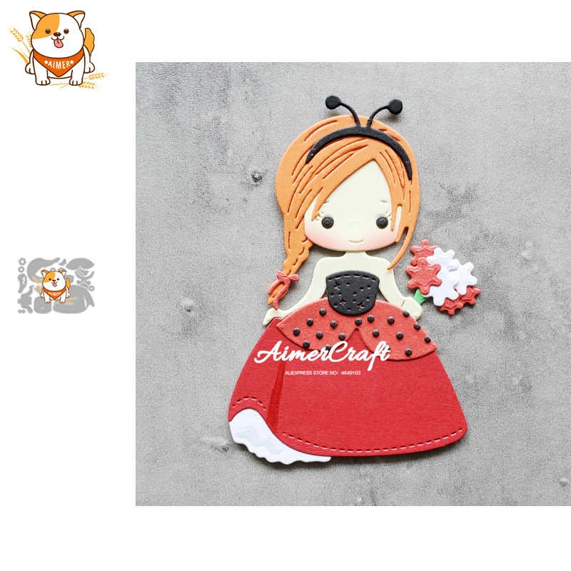 Божья коровка принцесса металлические Вырубные штампы форма нож искусство