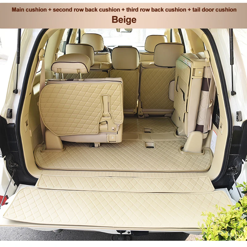 

FUZHKAQI car trunk mats for Toyota Land Cruiser 120 200 2009-2019 years cargo liner carpet interior auto accessories