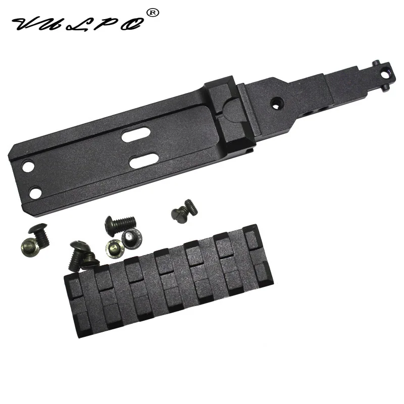 VULPO Тактический CNC Алюминиевый задний рельс Крепление подходит для серии AK airsoft