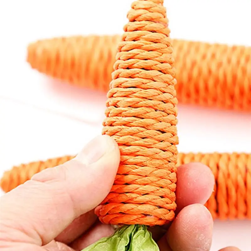 

Teeth Grinding Cat Toys Funny Interactive Carrot Shaped Pet Kitten Chewing Toy Pet Claws Thumb Teasing Bite Toy Cat Supplies