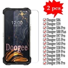 Защитное стекло для Doogee S86, S59, S97, S35, S40, S58, S95, S96, S88 Plus Pro, 2 шт.