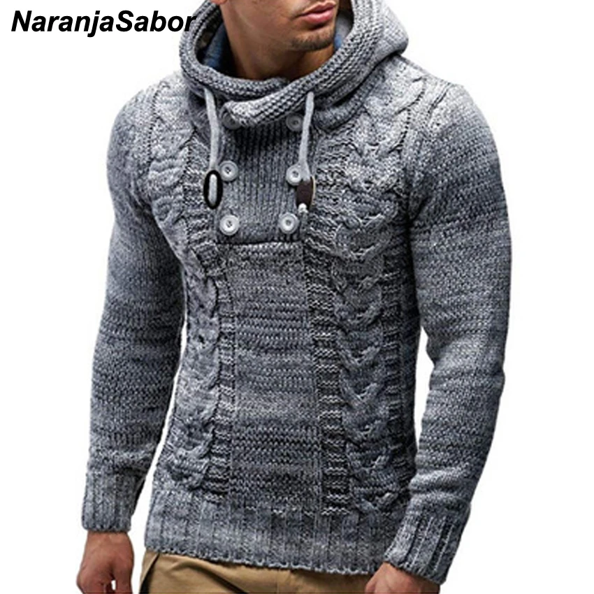 

New men's Hoodie 2021 winter men's warm Hoodie knitted fashion Pullover Sweatshirt men's leisure brand clothing top