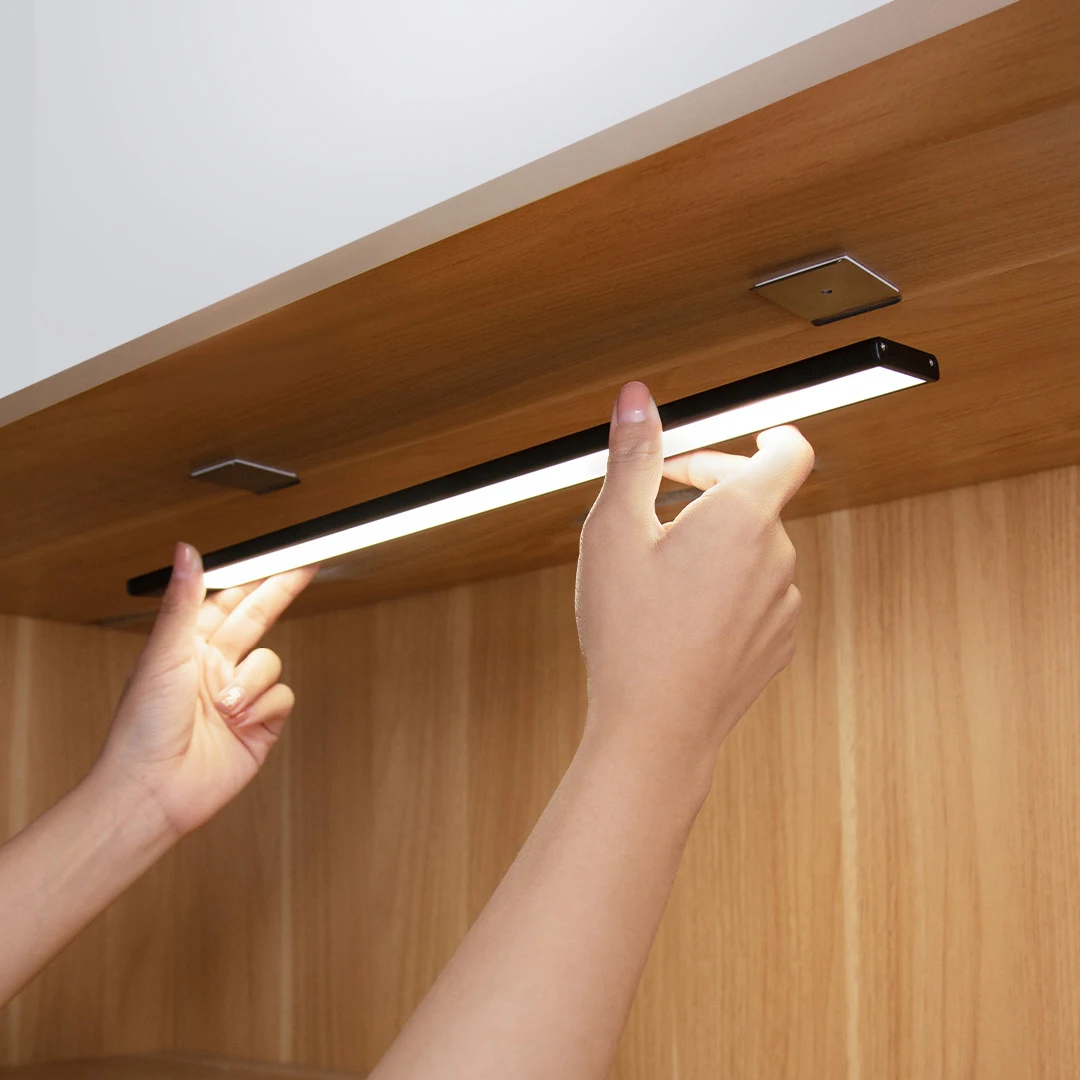 xiaomi mijia cabinet induction lamp smart wireless body motion sensor usb c metal wall night lights for kitchen indoor wardrobe free global shipping
