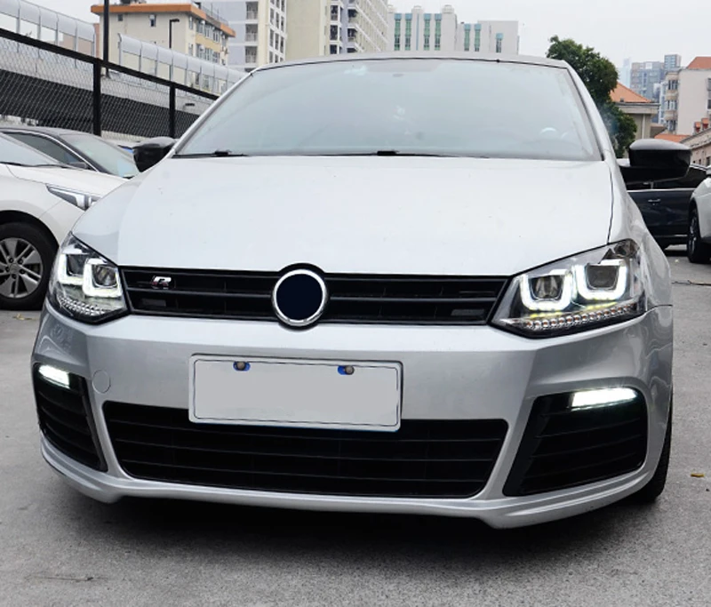 Автомобильная фара для Фольксваген Поло фары 2009- GTI светодиодный фары DRL
