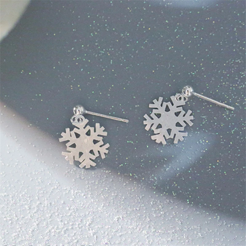2020 новые стильные милые маленькие рождественские серьги тибетские серебряные