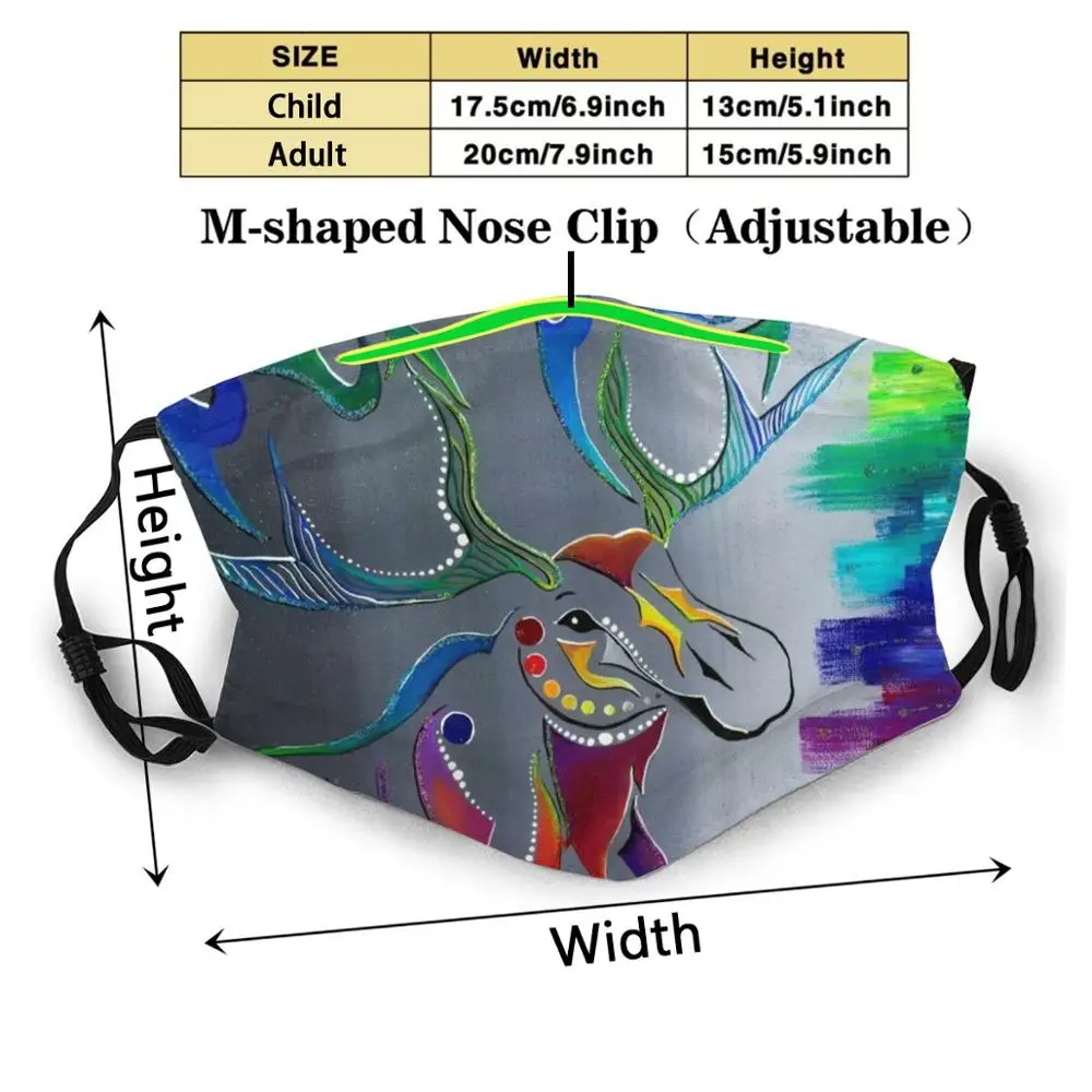 Модные маски-фильтры для рта маска взрослых и детей на лицо из акрила с рисунком