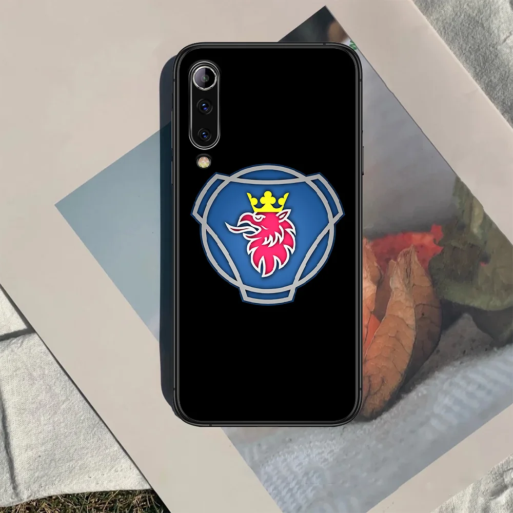 

Scanias car logo Phone case For Xiaomi Mi note 10 A3 9 MAX 3 A2 8 9 Lite Pro ultra black Cell Tpu Prime 3D Funda Silicone Bumper