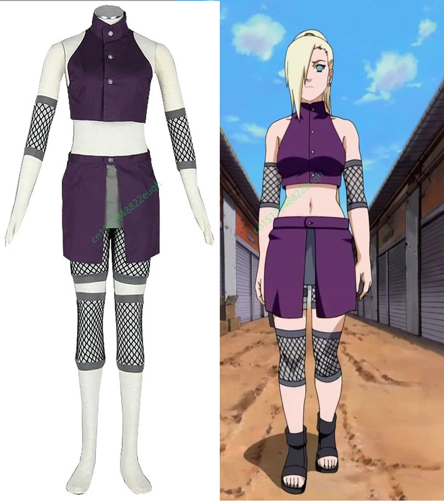 Костюм ниндзя из аниме харото комплект для косплея Ино яманаки большой рекламный